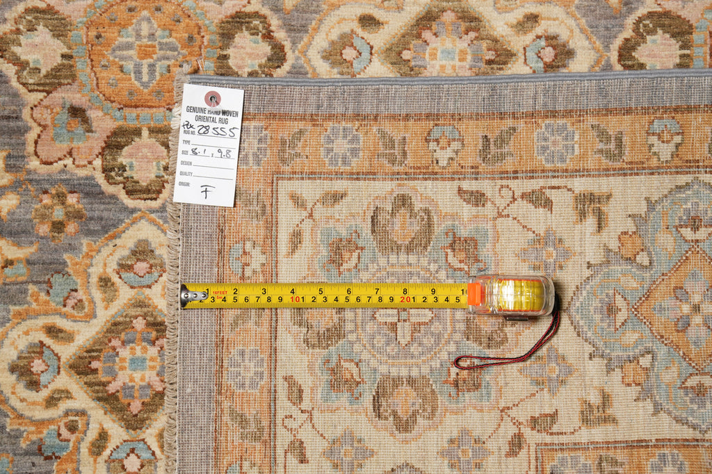 8 x 9.8 Quality Handmade Rug Transitional #PIX-28555