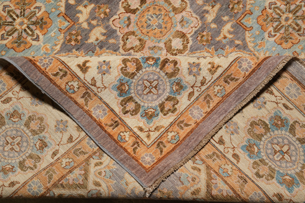 8 x 9.8 Quality Handmade Rug Transitional #PIX-28555
