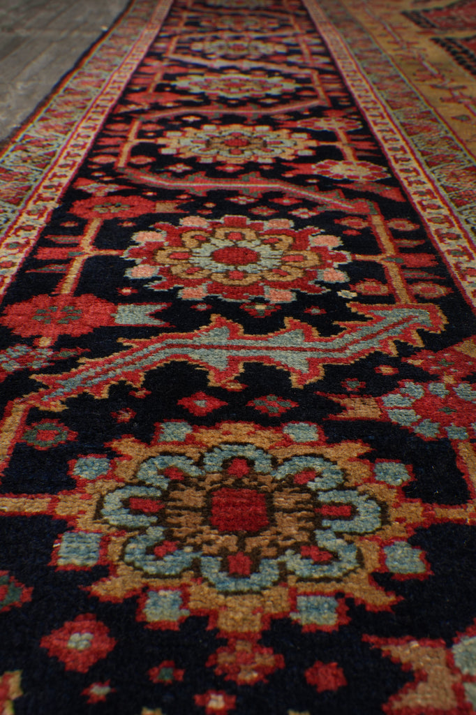 9.5 x 12.4 Rare Persian Semi-Antique Unusual Heriz Serapi Rug #PIX-23590