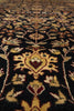 Load image into Gallery viewer, 9.10 x 14 High Quality Wool Dense Weave Hand-knotted India Rug Black #F-4358
