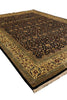 Load image into Gallery viewer, 9.10 x 14 High Quality Wool Dense Weave Hand-knotted India Rug Black #F-4358