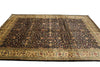 Load image into Gallery viewer, 9.10 x 14 High Quality Wool Dense Weave Hand-knotted India Rug Black #F-4358