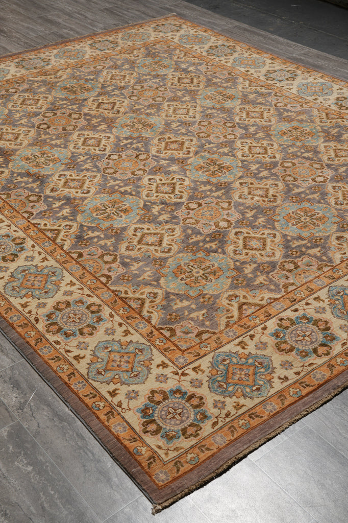 8 x 9.8 Quality Handmade Rug Transitional #PIX-28555