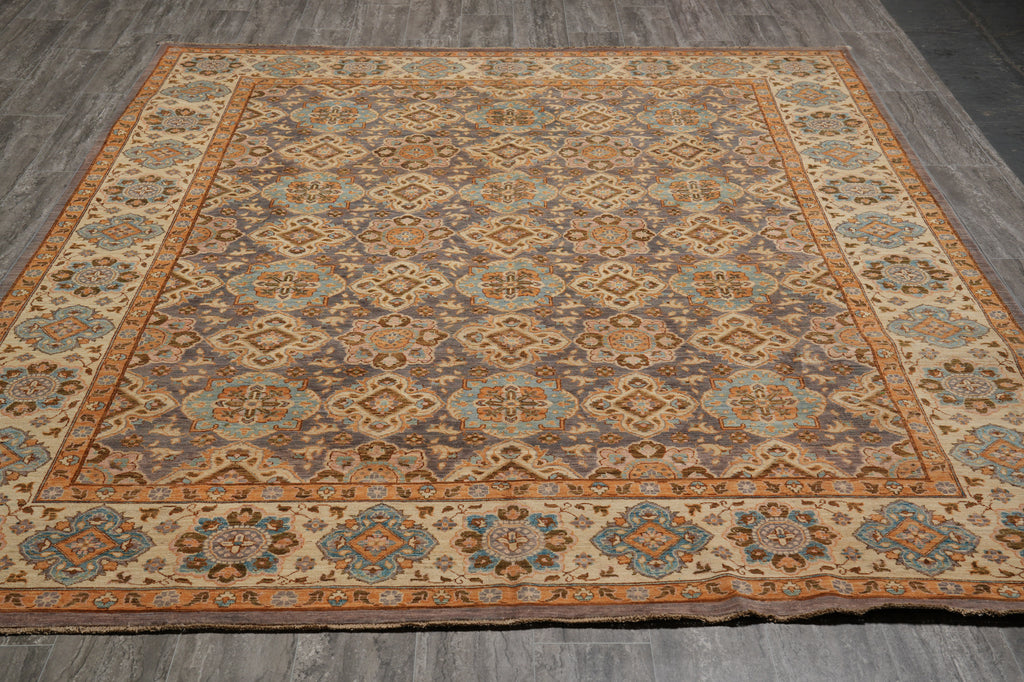 8 x 9.8 Quality Handmade Rug Transitional #PIX-28555