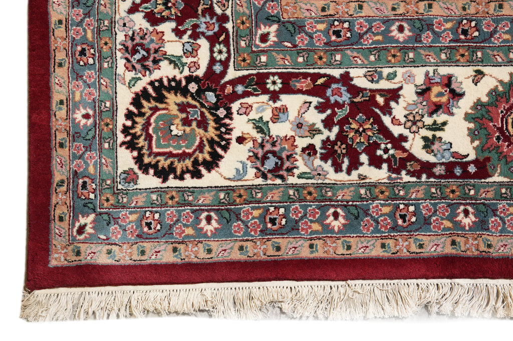 10.5 x 14.7 Quality Wool Handmade Jaipur Rug Roby Red #F-4359