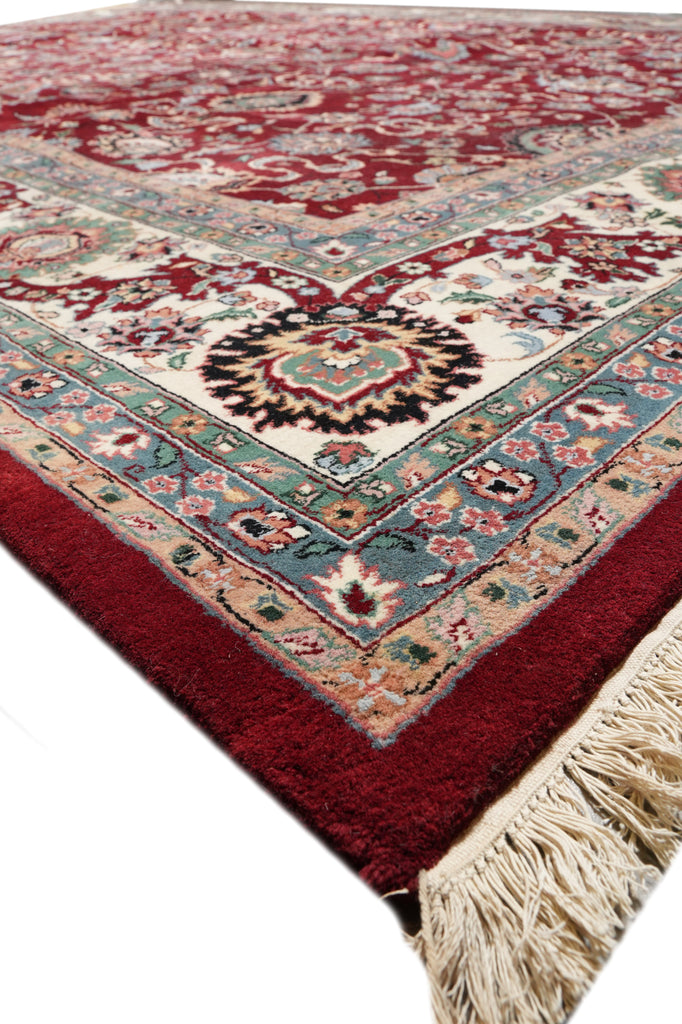 10.5 x 14.7 Quality Wool Handmade Jaipur Rug Roby Red #F-4359