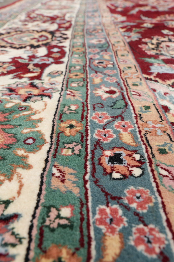 10.5 x 14.7 Quality Wool Handmade Jaipur Rug Roby Red #F-4359