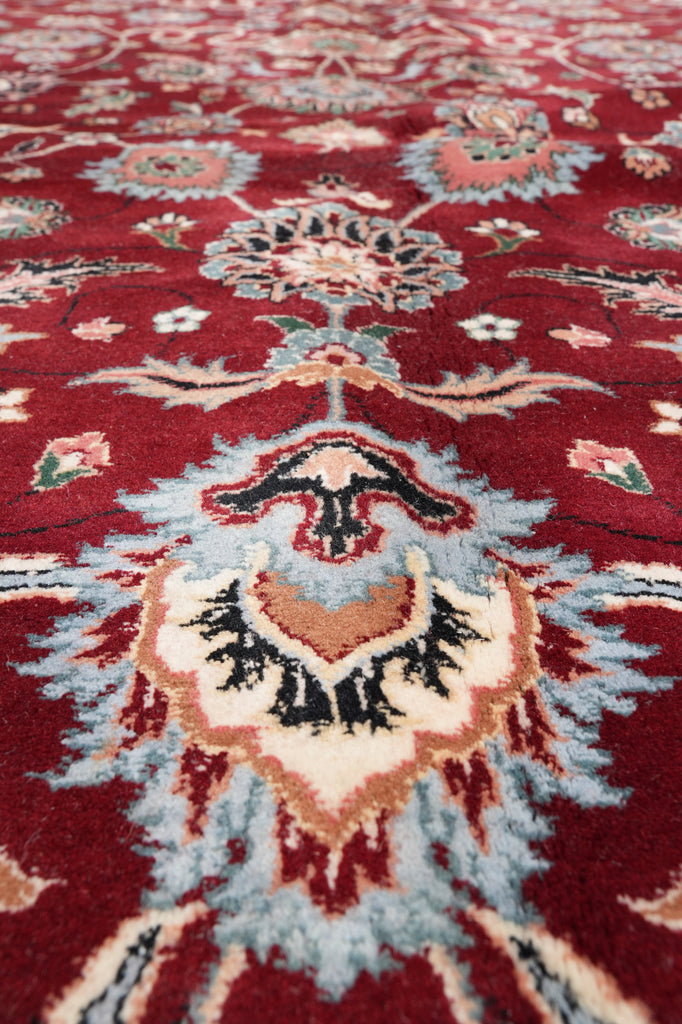 10.5 x 14.7 Quality Wool Handmade Jaipur Rug Roby Red #F-4359