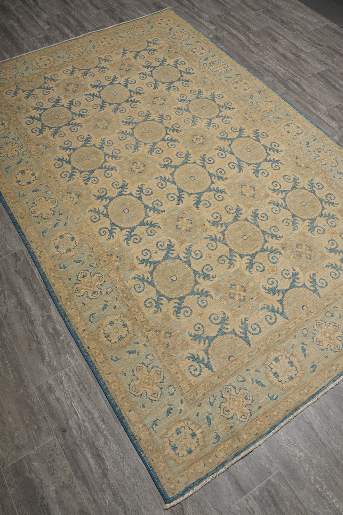 5.7 x 8.7 High Quality Transitional Ziegler Chobi Peshawar Rug #B-77550