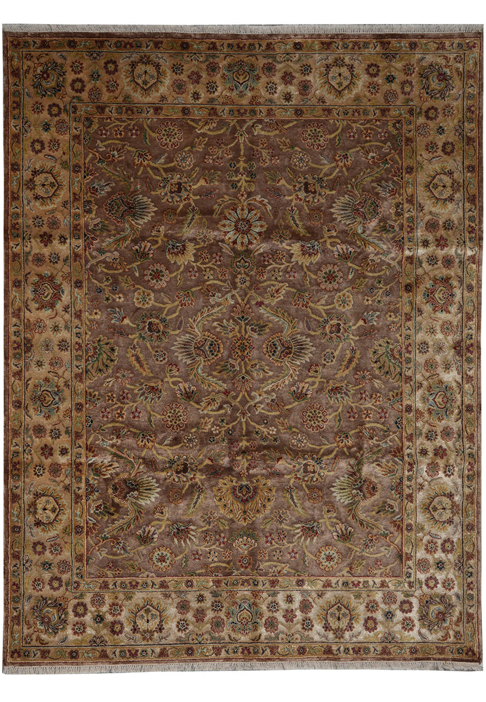 7.7 x 10 Brown Quality Handmade Rug Beautiful