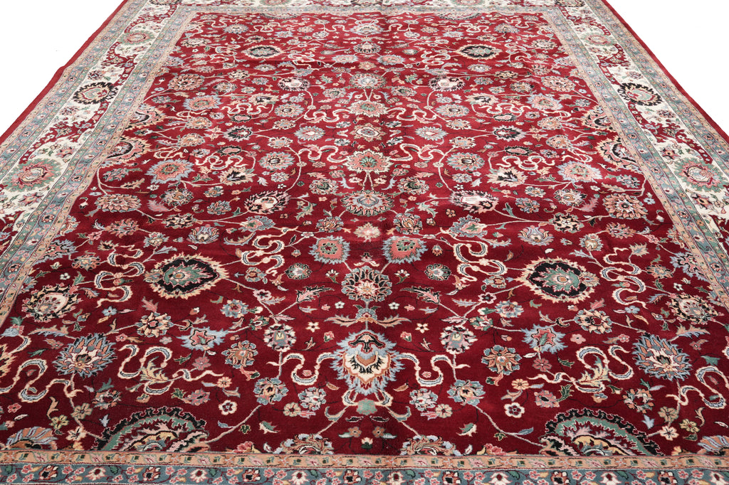 10.5 x 14.7 Quality Wool Handmade Jaipur Rug Roby Red #F-4359