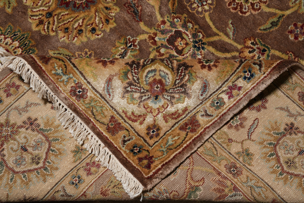 7.7 x 10 Brown Quality Handmade Rug Beautiful #PIX-804-122