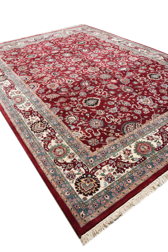10.5 x 14.7 Quality Wool Handmade Jaipur Rug Roby Red #F-4359