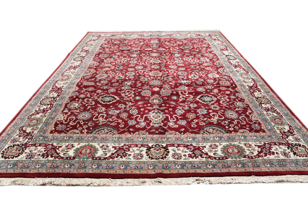 10.5 x 14.7 Quality Wool Handmade Jaipur Rug Roby Red #F-4359