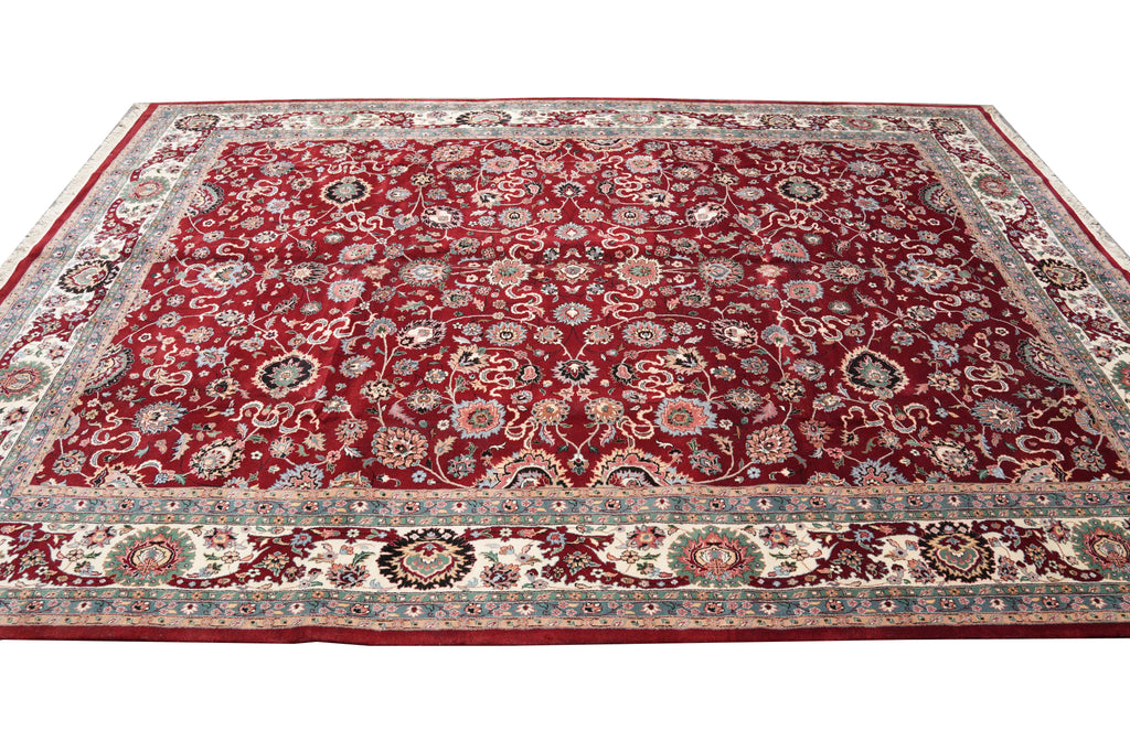 10.5 x 14.7 Quality Wool Handmade Jaipur Rug Roby Red #F-4359