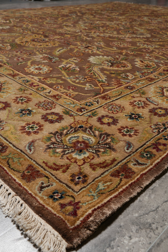 7.7 x 10 Brown Quality Handmade Rug Beautiful #PIX-804-122