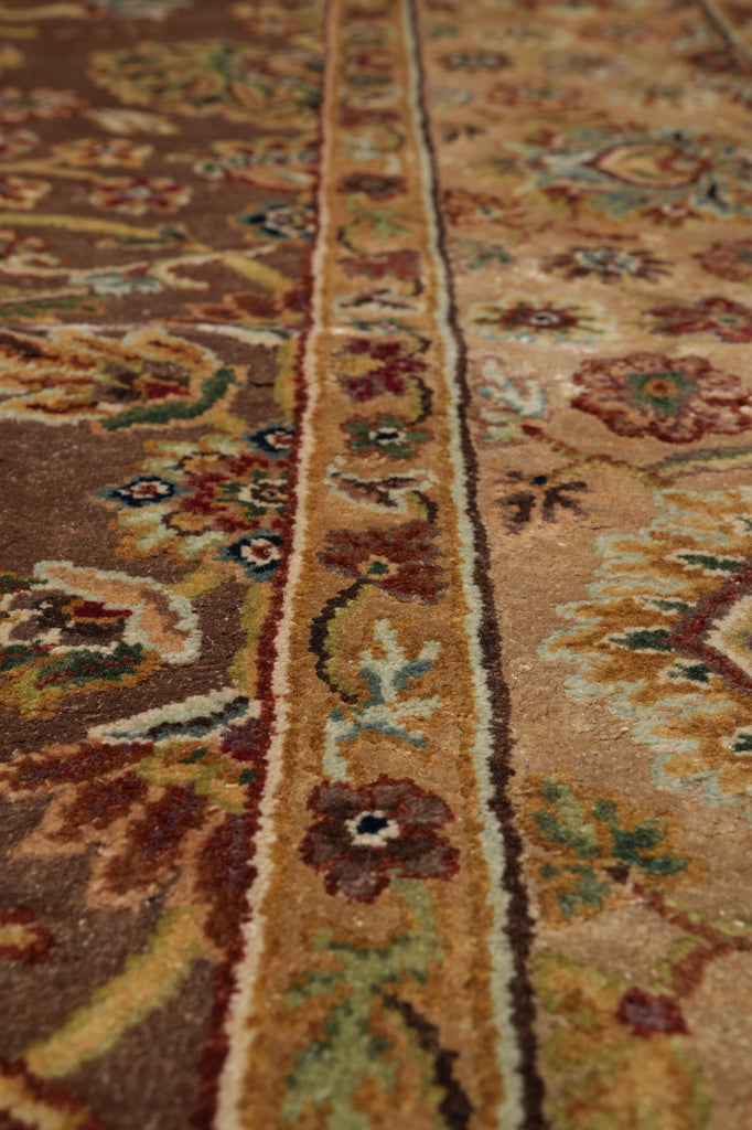 7.7 x 10 Brown Quality Handmade Rug Beautiful #PIX-804-122