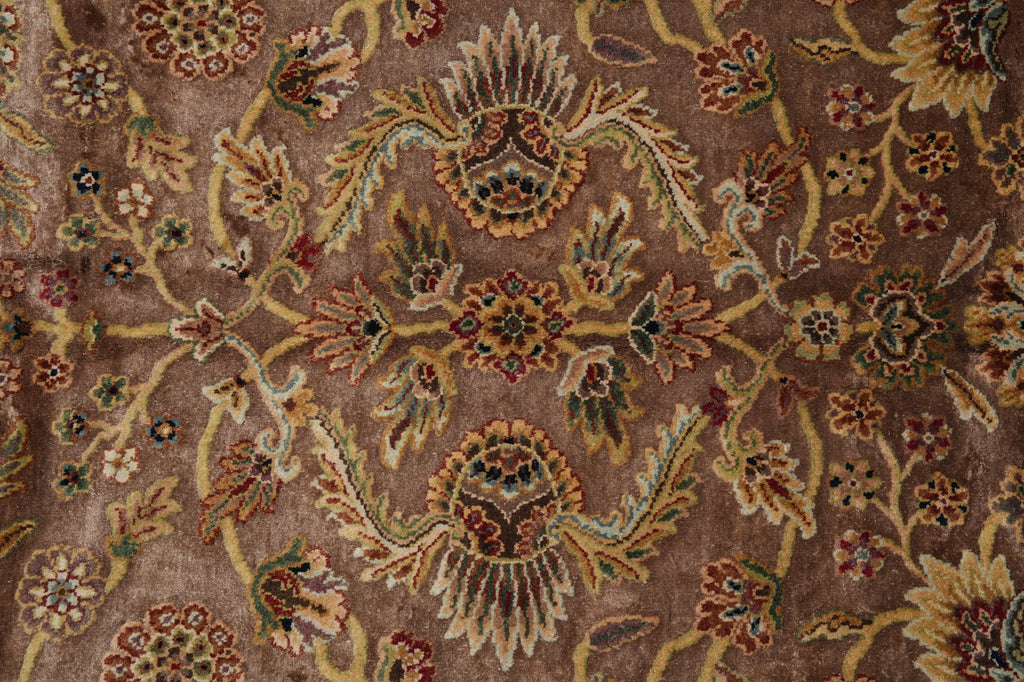7.7 x 10 Brown Quality Handmade Rug Beautiful #PIX-804-122