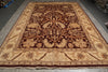 Load image into Gallery viewer, 10 x 14.6 Plum Eggplant New Agra Handmade Rug 71051