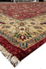 Load image into Gallery viewer, 9.8 x 14 Burgundy Gold Quality Wool Hand-knotted Jaipur Rug Dense Weave begie Dye #F-4361