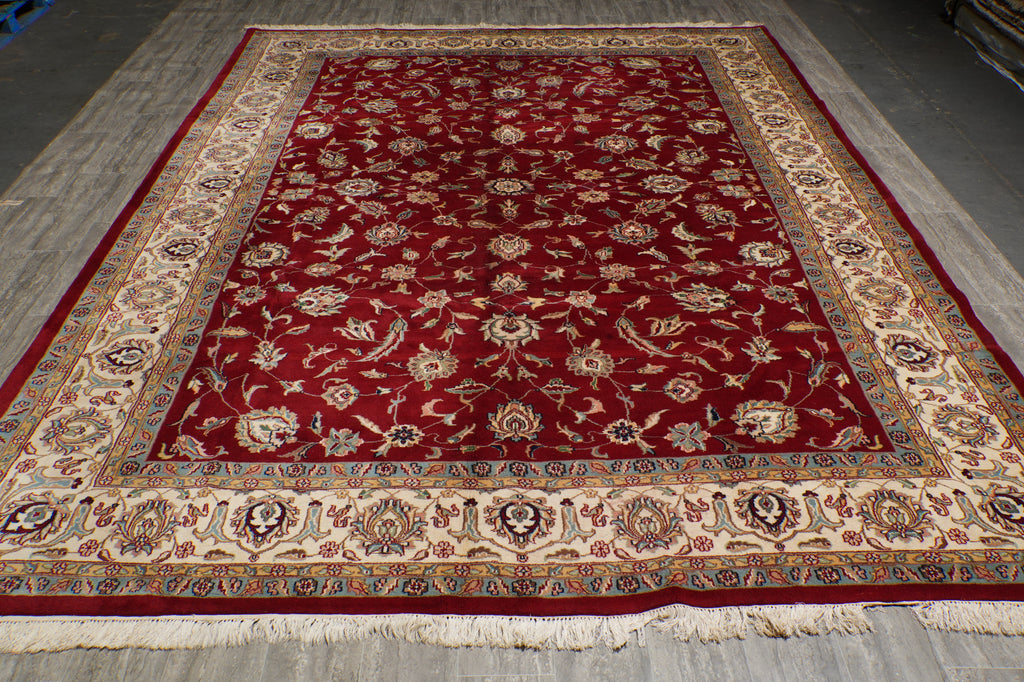 9.8 x 13 Traditional Classic Textured Mashad Rug 16897