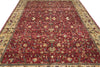 Load image into Gallery viewer, 9.8 x 14 Burgundy Gold Quality Wool Hand-knotted Jaipur Rug Dense Weave begie Dye #F-4361