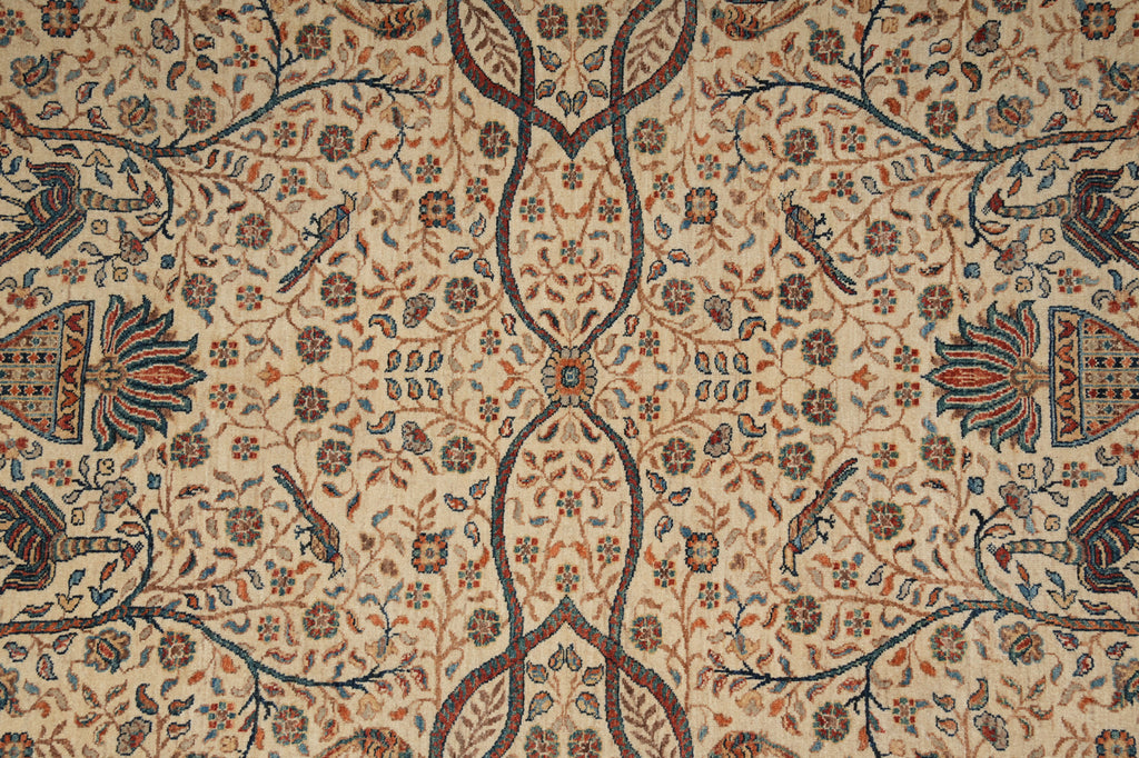 6 x 8.9 Quality Wool Super Kazak Love Peacock Rug #PIX-29396