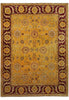 Load image into Gallery viewer, 10 x 13.5 Gold Burgundy Quality Hand Knotted Oversized Oriental Agra Rug #F-5751