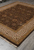 Load image into Gallery viewer, 8 x 10 High Quality Wool an Silk Dense Fine Weave Brown #PIX-804-155