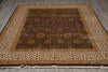 Load image into Gallery viewer, 8 x 10 High Quality Wool an Silk Dense Fine Weave Brown #PIX-804-155
