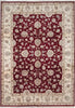 Load image into Gallery viewer, 9.9 x 13.11 Quality Wool And Silk Hand-Knotted Rug Ruby Red Ivory #F-4362