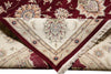 Load image into Gallery viewer, 9.9 x 13.11 Quality Wool And Silk Hand-Knotted Rug Ruby Red Ivory #F-4362
