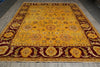 Load image into Gallery viewer, 10 x 13.5 Gold Burgundy Quality Hand Knotted Oversized Oriental Agra Rug #F-5751