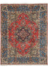 Load image into Gallery viewer, 6.6 x 8.6 Pearl Orange Fine Quality Persian Kashan Rug LA-52463
