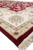 Load image into Gallery viewer, 9.9 x 13.11 Quality Wool And Silk Hand-Knotted Rug Ruby Red Ivory #F-4362