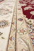 Load image into Gallery viewer, 9.9 x 13.11 Quality Wool And Silk Hand-Knotted Rug Ruby Red Ivory #F-4362