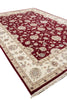 Load image into Gallery viewer, 9.9 x 13.11 Quality Wool And Silk Hand-Knotted Rug Ruby Red Ivory #F-4362
