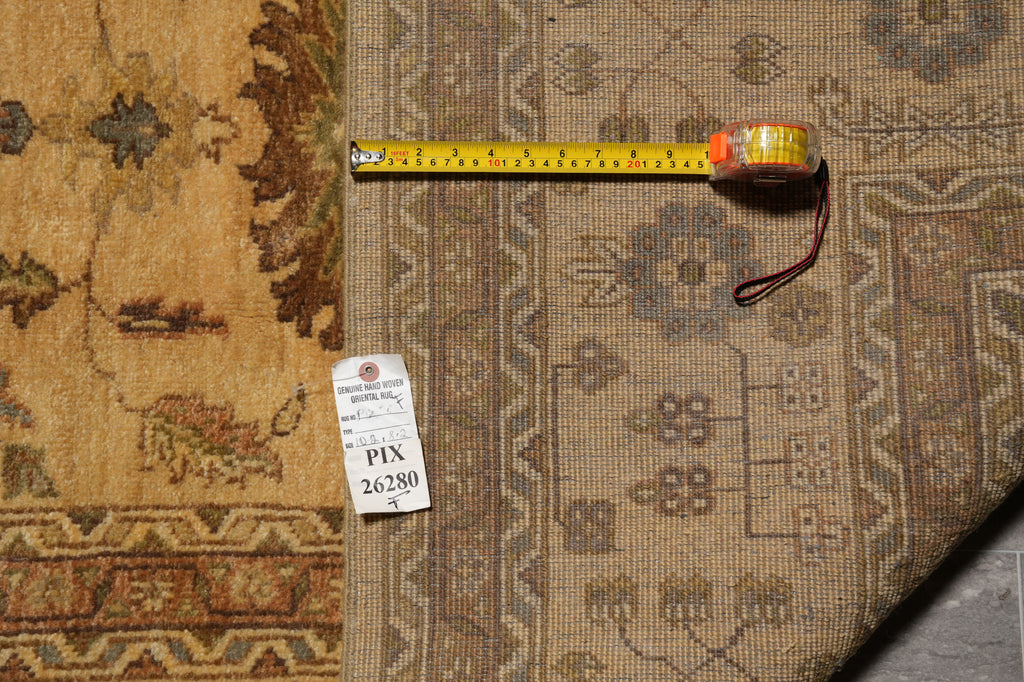 8 x 10 New Handmade Oushak Rug Gold #PIX-26280