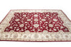 Load image into Gallery viewer, 9.9 x 13.11 Quality Wool And Silk Hand-Knotted Rug Ruby Red Ivory #F-4362