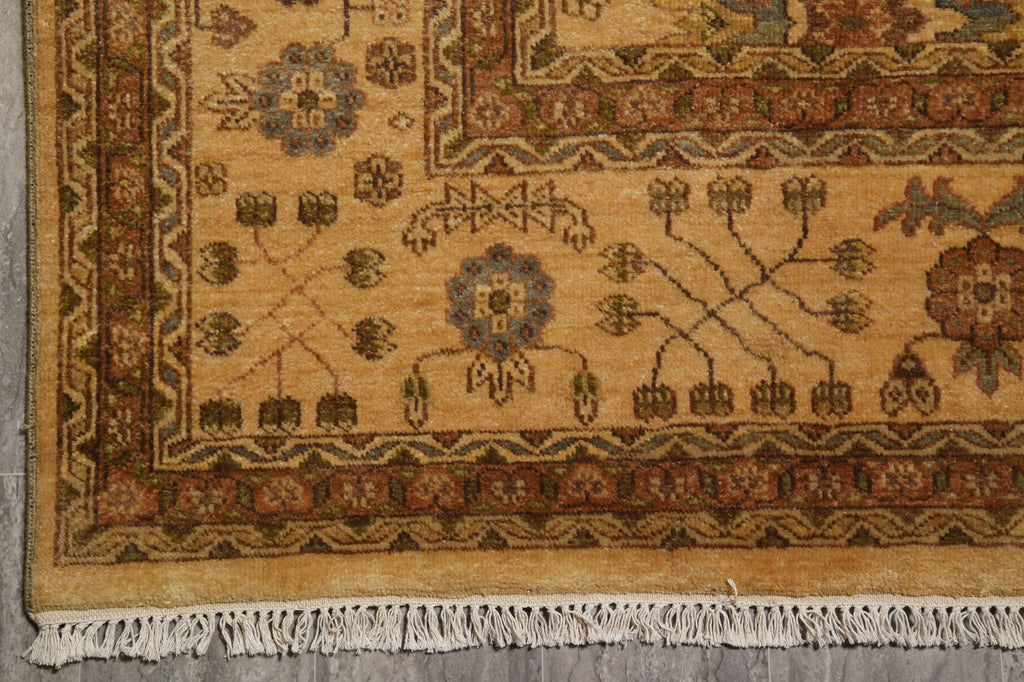 8 x 10 New Handmade Oushak Rug Gold #PIX-26280