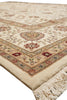 Load image into Gallery viewer, 9.9 x 13.9 High Quality Wool And Silk Handmade Rug Ivory #F-4363