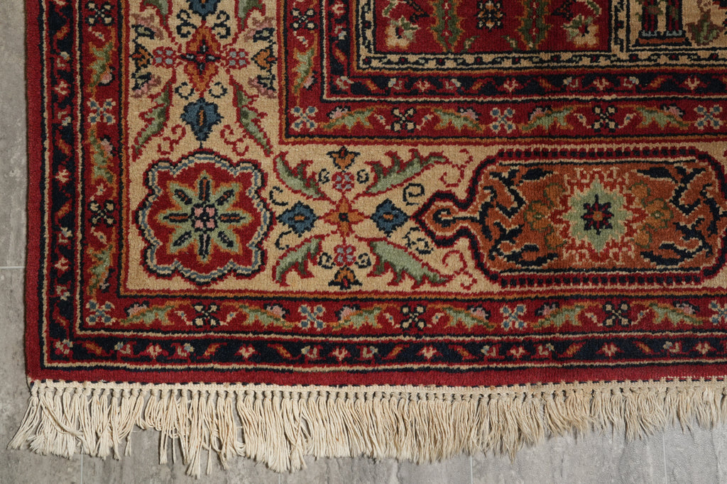 6.8 x 7.3 Square Garden Bakhtiar Rug Multi Colors #PIX-23601