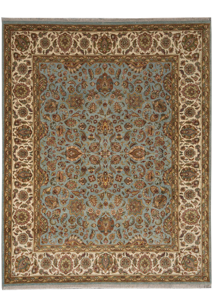 8 x 10 Light Blue Handmade Jaipur Rug 