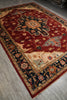Load image into Gallery viewer, 9.7 x 14 Rust Silky Wool Peshawar Rug 17372