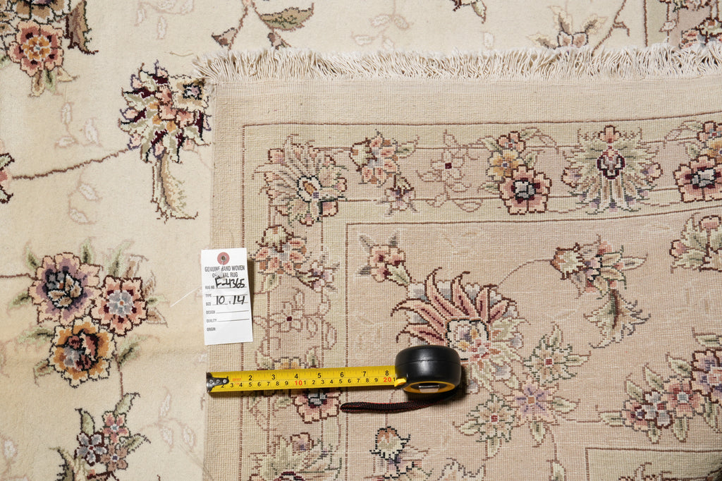 10 x 14 Wool And Silk Quality Hand-knotted Rug #F-4365