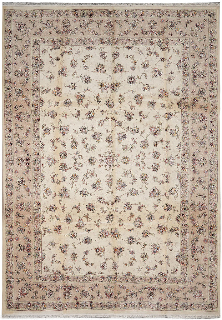 10 x 14 Wool And Silk Quality Hand-knotted Rug #F-4365