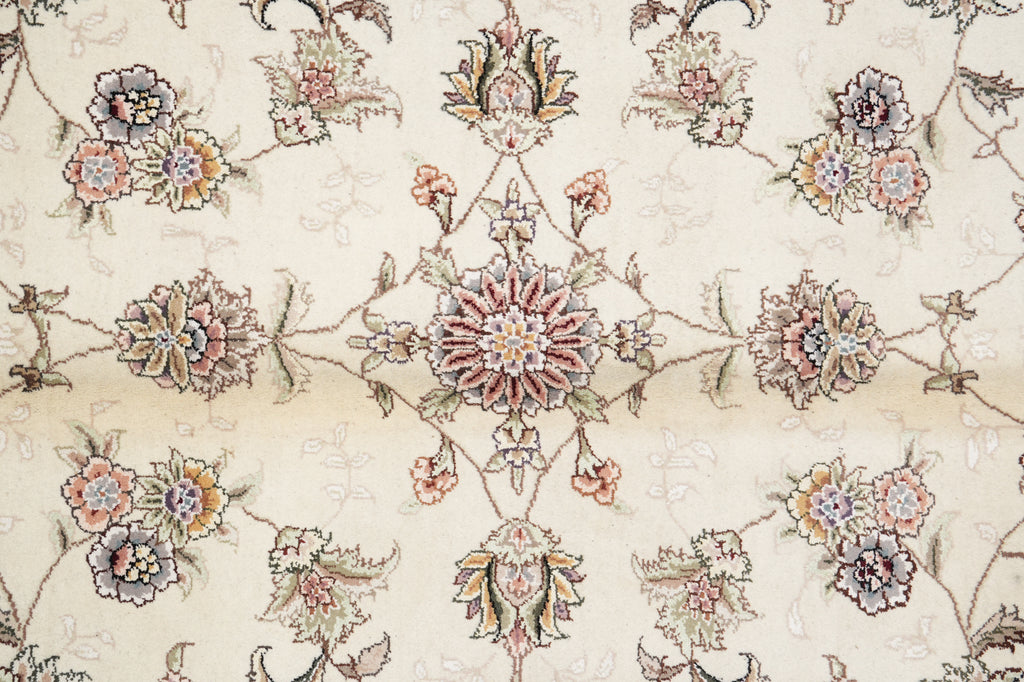 10 x 14 Wool And Silk Quality Hand-knotted Rug #F-4365