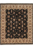 Load image into Gallery viewer, 8 x 9.8 High Quality Area Rug Wool and Silk Sino Tabriz Black