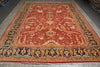 Load image into Gallery viewer, 10 x 13.6 Rust Orange Vegetable Dye Rug Pix-4498