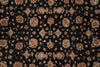 Load image into Gallery viewer, 8 x 9.8 High Quality Area Rug Wool and Silk Sino Tabriz Black #F-4529